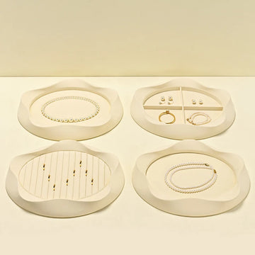 Velvet Jewelry Display Tray – Organizer for Rings, Necklaces, Earrings, Bracelets & Watches | Naturalbuilthome