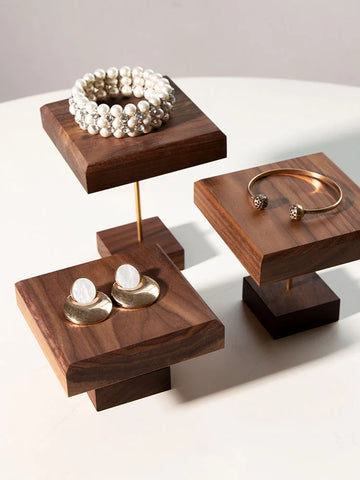 Wooden Jewelry Display Stand – Ring, Bracelet, Necklace & Earring Organizer Showcase | Naturalbuilthome